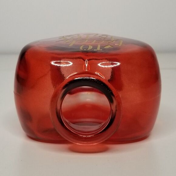 Heart‎ Shaped Red Glass Bud Vase To Teach Is To Love Teacher Valentine 5" - Picture 4 of 10